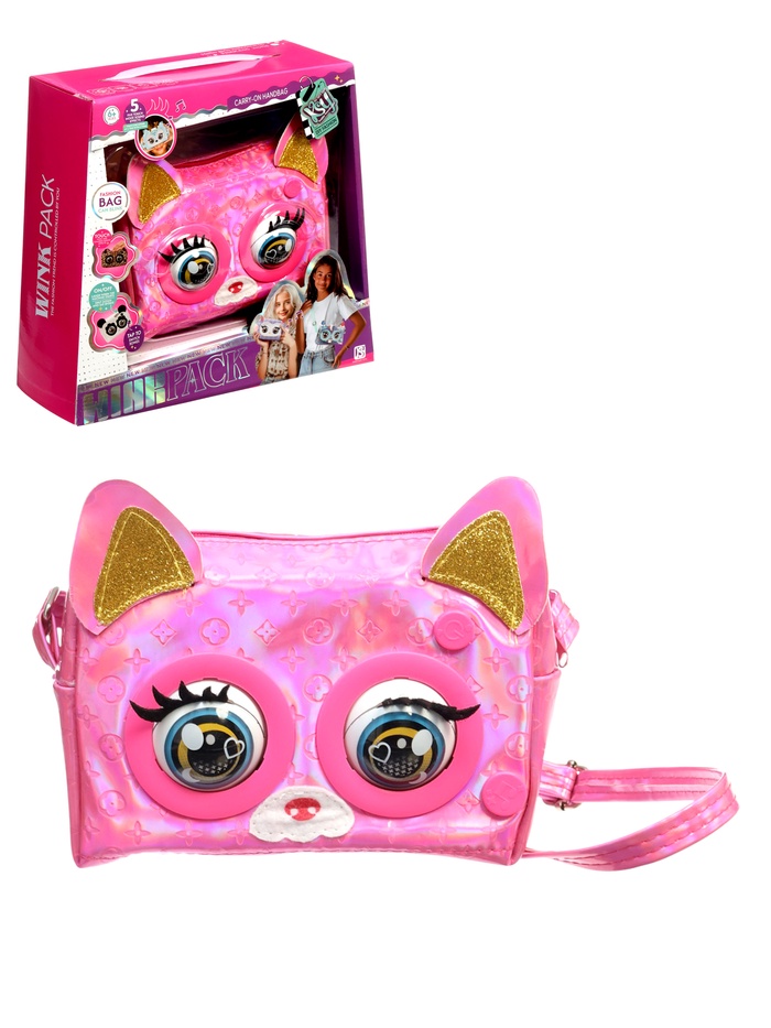 Музыкальная игрушка-сумочка «Котёнок», звуковые эффекты, глазки моргают - Фото 1