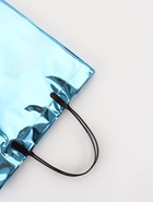 Пакет подарочный ПВХ, голография, голубой, пластиковая ручка, 26×22.5×10 см 10949072