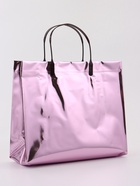 Пакет подарочный ПВХ, голография, розовый, пластиковая ручка, 26×22.5×10 см 10949073