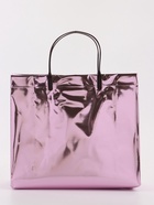 Пакет подарочный ПВХ, голография, розовый, пластиковая ручка, 26×22.5×10 см 10949073