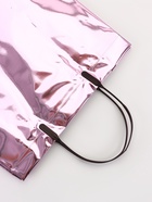 Пакет подарочный ПВХ, голография, розовый, пластиковая ручка, 26×22.5×10 см 10949073