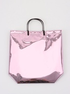 Пакет подарочный ПВХ, голография, розовый, пластиковая ручка, 32×28×11 см - фото 23600783