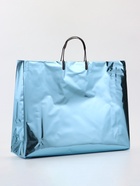 Пакет подарочный ПВХ, голография, голубой, пластиковая ручка, 44×33×12 см - фото 23600789