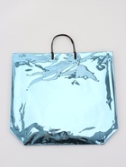 Пакет подарочный ПВХ, голография, голубой, пластиковая ручка, 44×33×12 см - фото 23600791