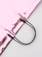 Пакет подарочный ПВХ, голография, розовый, пластиковая ручка, 50×42×12 см - фото 23600796