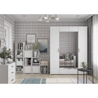 УЦЕНКА Шкаф четырехстворчатый с зеркалами Горизонт, 1800×570×2072, Белый/Белый - Фото 3