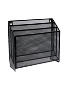 УЦЕНКА Лоток вертикальный, настольный, 3 отделения, сетка, металл, черный - Фото 6