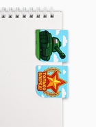 Подарочный набор: блокнот А6, 32 листа, наклейки, магнитные закладки «С 23 февраля» - Фото 10