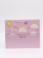 Пакет подарочный ламинированный «Милые облака», 49×40×19 см 10894023