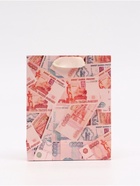 Пакет подарочный «Деньги», S 12 × 15 × 5,5 см 10894024