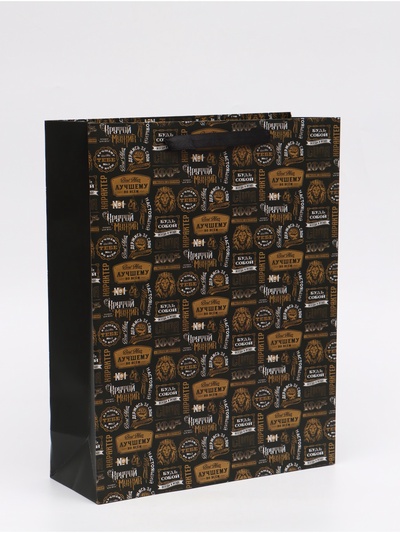 Пакет подарочный «Крутой», L 31 × 40 × 11,5 см