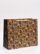 Пакет ламинированный «Мужской паттерн», XL  49 × 40 × 19 см - фото 65461857