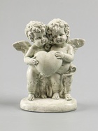 УЦЕНКА Фигура "Ангелочки с сердцем" состаренный, 12х11х6см - Фото 6