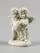 УЦЕНКА Фигура "Ангелочки с сердцем" состаренный, 12х11х6см - Фото 9