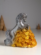 УЦЕНКА Копилка "Конь на деньгах" 20х20х13 см, серый - Фото 4