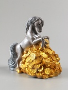 УЦЕНКА Копилка "Конь на деньгах" 20х20х13 см, серый - Фото 9