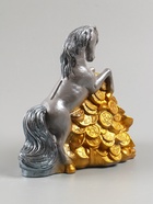 УЦЕНКА Копилка "Конь на деньгах" 20х20х13 см, серый - Фото 10