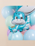 Воздушный шар фольгированный 15" «Динозаврик мальчик», 5 шт. - фото 23600811