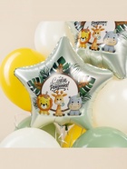 Воздушный шар фольгированный 19" «Весёлые зверята. Звезда», 5 шт. - фото 23600816