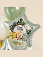 Воздушный шар фольгированный 19" «Весёлые зверята. Звезда», 5 шт. - фото 23600817