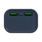 УЦЕНКА Внешний аккумулятор CRR-28, 10000 мАч, 2USB, 3А, дисплей, быстрая зарядка, серый 10976313