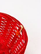 УЦЕНКА Корзина плетеная, бамбук, D19xH5 см, красный - Фото 3