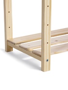 Стеллаж деревянный, 5 полок 142×50×28 см, напольный, с регулируемыми полками - фото 65461915