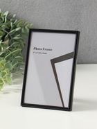 Фоторамка металл на 1 фото 10х15 см "Классик" чёрная 1,5х10,5х16 см 10916152