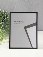 Фоторамка металл на 1 фото 15х20 см "Классик" чёрная 1,5х15,8х20,8 см - фото 23600868