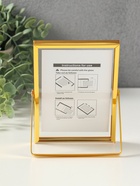 Фоторамка для фото 10×15 см «Лофт», золото гальваника, металл, 1.2×11.5×16 см - Фото 4