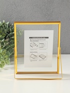 Фоторамка для фото 15×20 см «Лофт», золото гальваника, металл, 1.2×16.5×21.8 см - Фото 4
