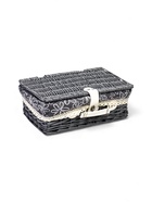 УЦЕНКА Набор корзина-чемодан 2 шт.Ткань внутри, ручки экокожа, застёжка экокожа, 42×27 см, Н15 см32 - Фото 7