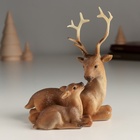 УЦЕНКА Сувенир полистоун «Олень с оленёнком» 10.5×6×12.5 см - Фото 1