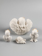 УЦЕНКА Набор фигур «Ангелы на подносе» 5 шт., 23.5×13×12 см, белый - Фото 4