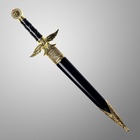 УЦЕНКА Сув-ое оружие кортик ножны металл золотой орел в виде упора рукояти огранка на ножнах 39 см 6 - Фото 2