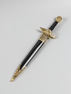 УЦЕНКА Сув-ое оружие кортик ножны металл золотой орел в виде упора рукояти огранка на ножнах 39 см 6 - Фото 4