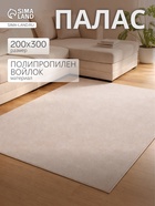 Палас прямоугольный «ИРИС», размер 200×300 см, серый - Фото 1