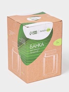 УЦЕНКА Банка для сыпучих продуктов с бамбуковой крышкой «Эко», 3 л, 14.5×14.5×21 см - Фото 6