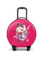 УЦЕНКА Чемодан дет Кукла 18", 37×21×43, отд на молнии, 4 колеса, фуксия 10976695