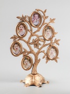 УЦЕНКА Фоторамка - коллаж на 6 фото 4.5×3 см «Дерево с плодами», пластик под т.золото, 26.5×19.5×11 см 10976724