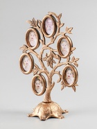 УЦЕНКА Фоторамка - коллаж на 6 фото 4.5×3 см «Дерево с плодами», пластик под т.золото, 26.5×19.5×11 см 10976724