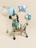 Воздушный шар фольгированный 3D 43" «Цирк. Зебра в колпачке», только под воздух - Фото 2