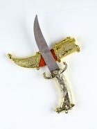 Сув. изделие нож, ножны серебро с красным, клинок 22 см, лезвие 12 см - фото 65462062