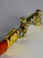 Сув. изделие нож, ножны серебро с красным, клинок 22 см, лезвие 12 см - фото 65462064