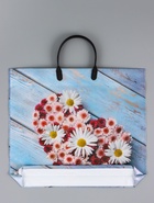 Пакет «Ромашковое сердце», полиэтиленовый с пластиковой ручкой, 38×34 + 3 см, 90 мкм - Фото 2