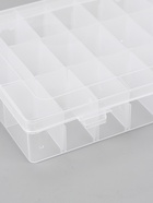 УЦЕНКА Органайзер для мелочей, передвижные ячейки, 24 ячейки, 19.5×13.5×3.5 см, прозрачный 10976884