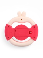 УЦЕНКА ЗАБИЯКА Музыкальный руль «Малыш зайчик», звуковые и световые эффекты, розовый - Фото 5