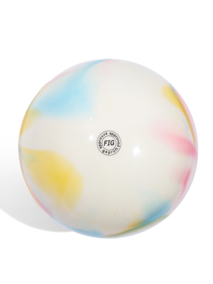 Мяч для художественной гимнастики, d=19 см, цвет радуга - Фото 1
