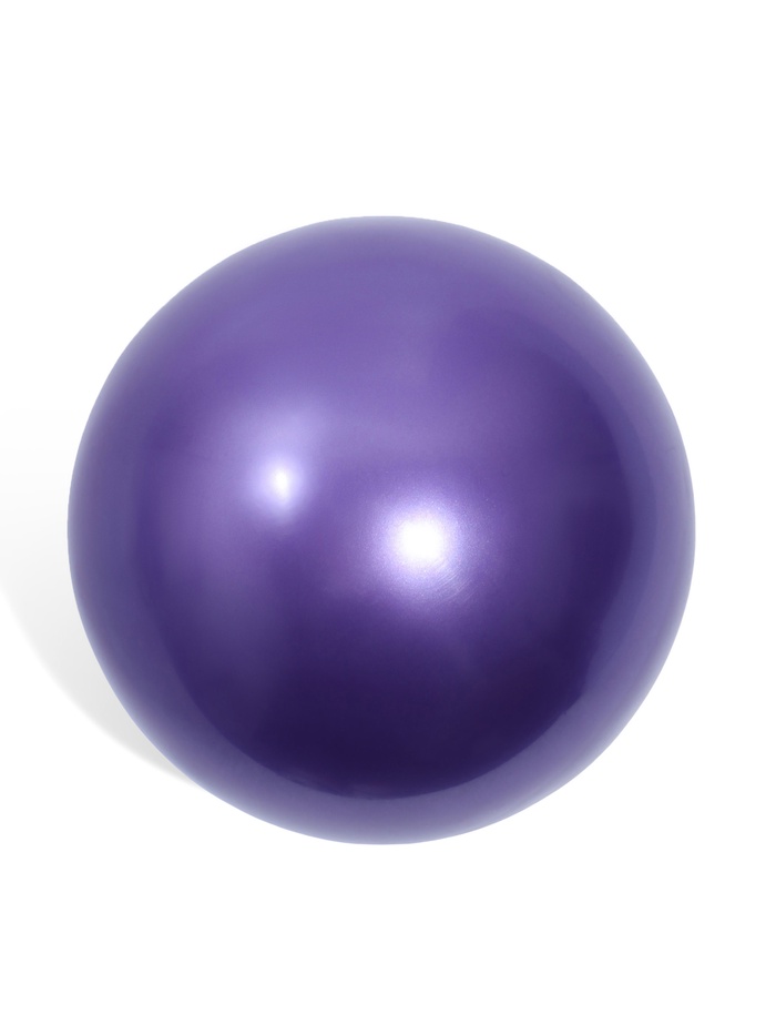 Мяч для художественной гимнастики FIG Металлик, d=15 см, фиолетовый - Фото 1