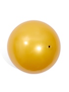 Мяч для художественной гимнастики Металлик, d=19 см, жёлтый - фото 8090199